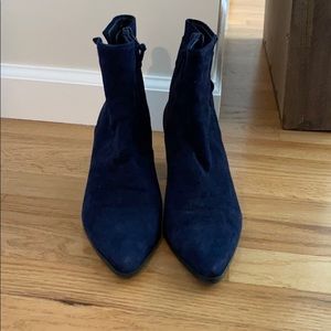 Stuart Weitzman Blue Suede Boots - size 9